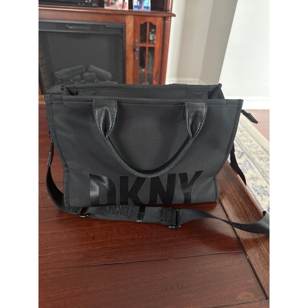 DKNY Nylon Black Crossbady Handbag